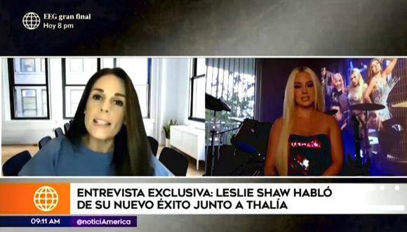 Leslie Shaw ahora quiere grabar una canción con Maluma y Luis Fonsi. (Foto: Captura de video)