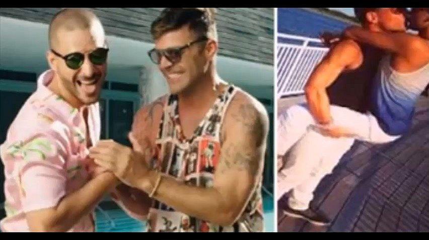 ​¿Maluma y Ricky Martin fueron captados besándose? (VIDEO)