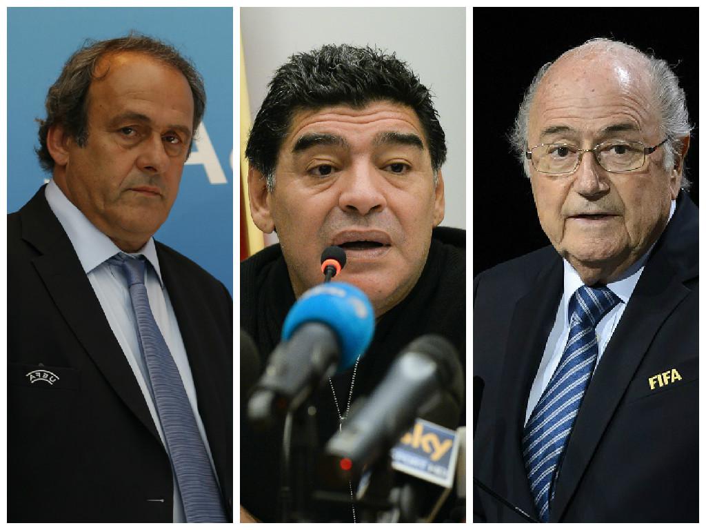 Diego Maradona: "Blatter enseñó a robar a Platini"