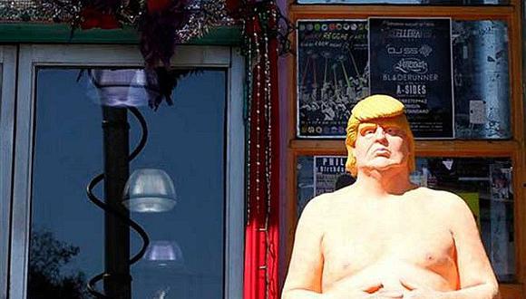 ​Donald Trump: Roban estatua de candidato desnudo en barrio artístico de Miami