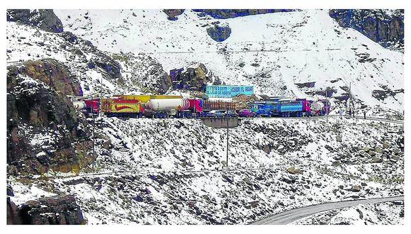 ​Nieve perjudica seis regiones y más de 20 mil pasajeros con retrasos en Carretera Central
