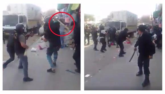​Batalla campal en Ate: Fiscalizadores y ambulantes protagonizan feroz pelea en desalojo (VIDEO)