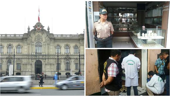 ​Centro de Lima: roban joyería a pocas cuadras de Palacio de Gobierno (VIDEO)