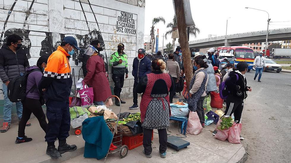 Ambulantes no cumplen cuarentena focalizada en Tacna