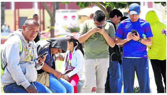 ​El 83% de hogares tiene telefonía móvil en Junín, según encuesta