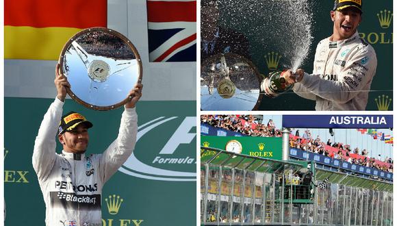 Lewis Hamilton ganó sin apuros el Gran Premio de Australia de Fórmula Uno