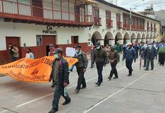 Protestan en Huancavelica y exigen renuncia de Dina Boluarte para nuevas elecciones