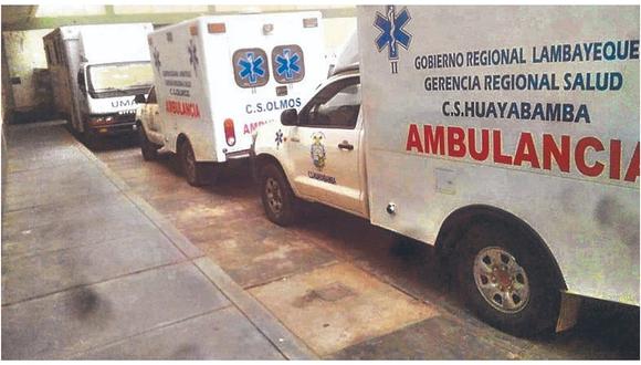 Ambulancias siguen “arrumadas” en la Geresa