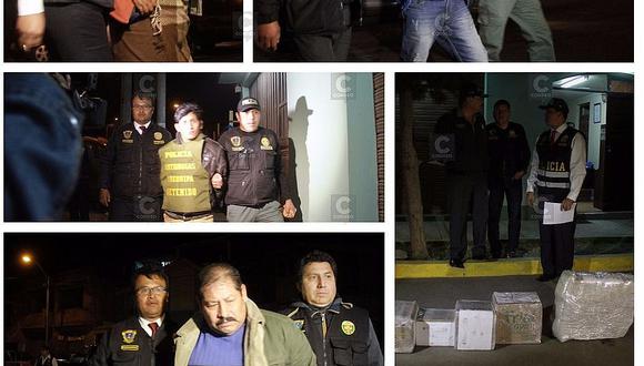 Siete detenidos entre peruanos y extranjeros por trasladar droga