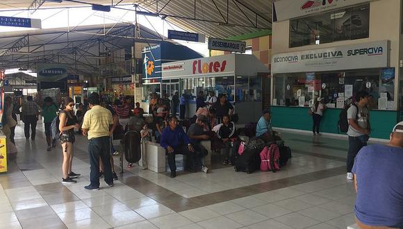 En el terminal terrestre de Tacna dejan de vender pasajes para Arequipa