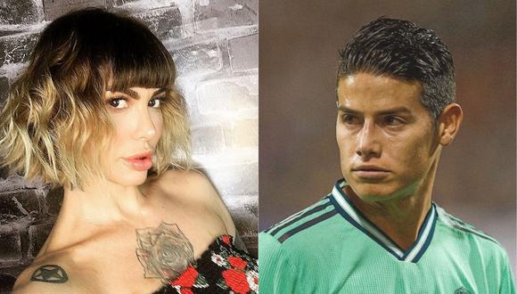 Angie Jibaja revela detalles de su cercanía con el futbolista James Rodríguez. (Foto: @jibajaangie/@jamesrodriguez10)