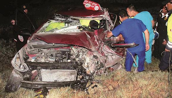 Áncash: Mueren dos en terrible accidente de tránsito