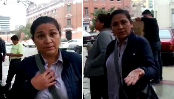 Excongresista Nancy Obregón pierde los papeles con periodista de Correo (VIDEO)