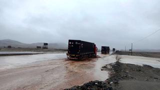 Áncash: Intensas lluvias afectan carretera Panamericana Norte en Huarmey