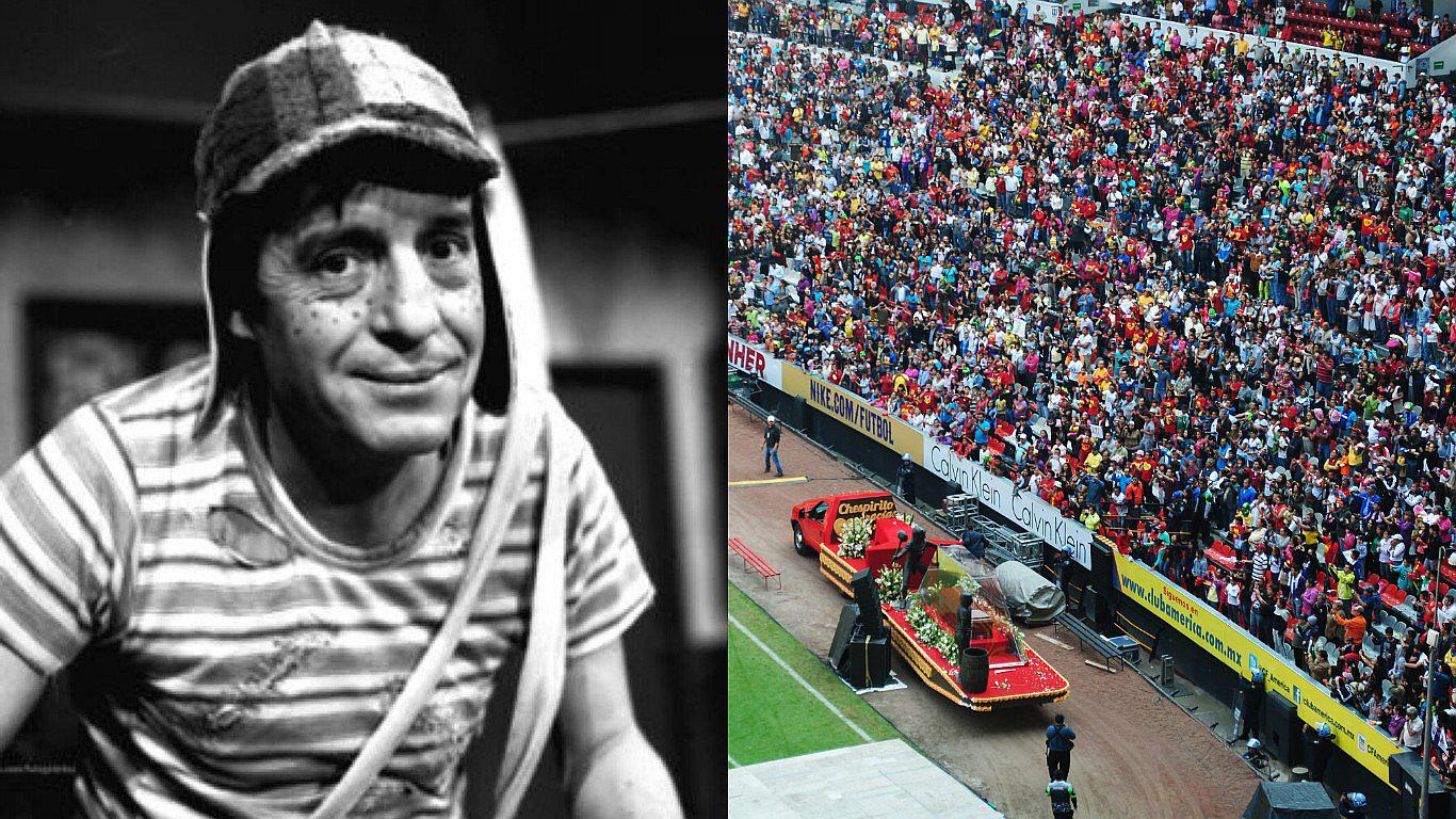 Tres años sin 'Chespirito': el funeral que llenó el estadio Azteca 