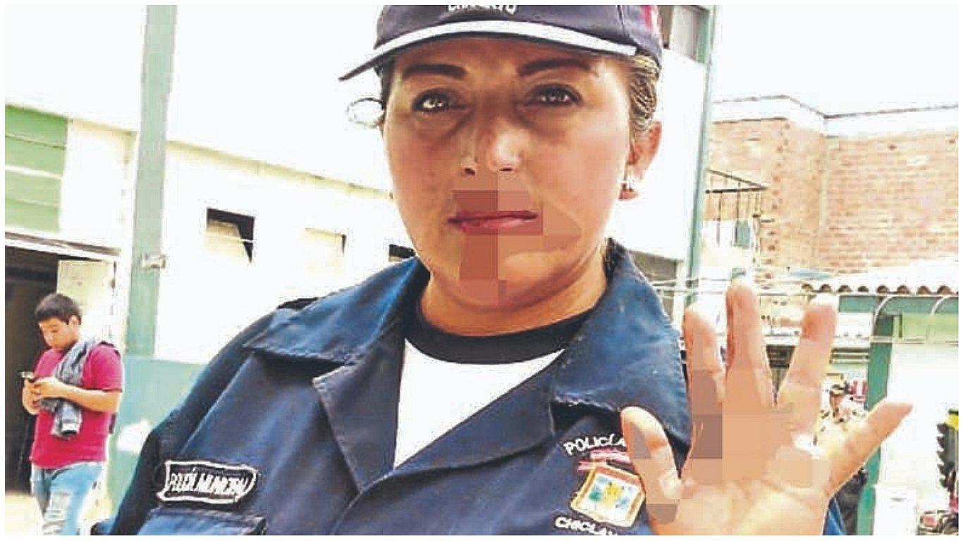 Extranjera agrede a agente municipal de Chiclayo 