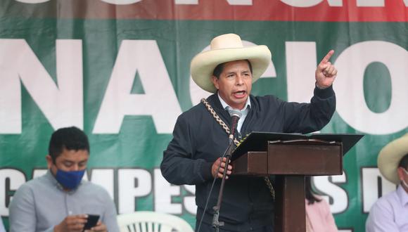 El presidente Pedro Castillo participó en el VI Congreso Nacional de Rondas Campesinas, en el distrito de Ate. (Foto: Lino Chipana Obregón / @photo.gec)