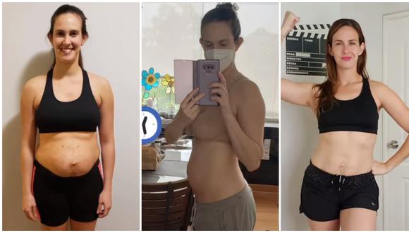 Emilia Drago muestra feliz cómo recuperó su figura tras su segundo embarazo. (Fotos: Instagram @emilia_drago)