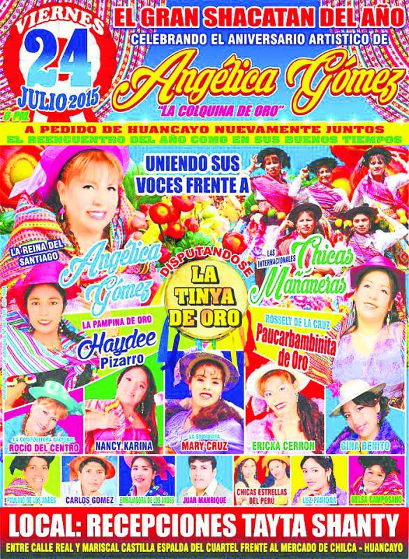 Santiagueras  cantarán hoy  toda la noche en el Valle del Mantaro