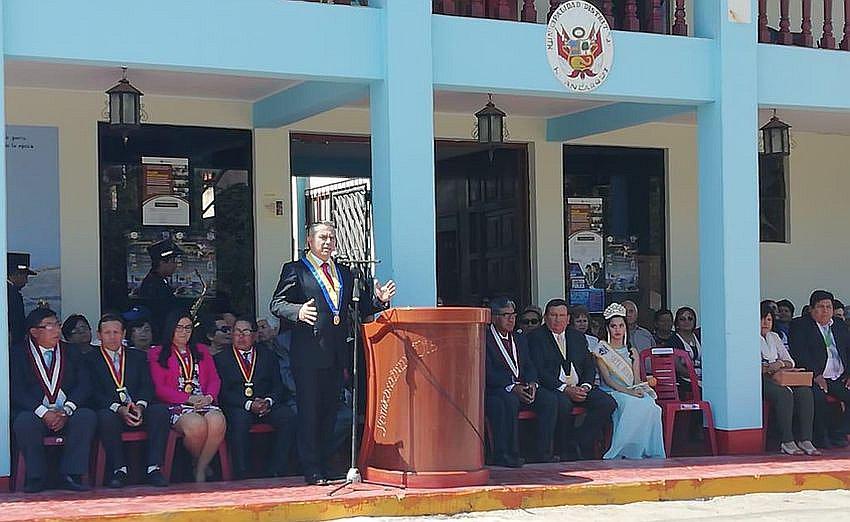 Autoridades se congregaron para celebrar el 162° Aniversario de Huancarqui