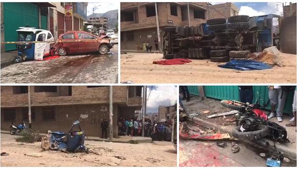 ​Cajamarca: Tráiler provoca múltiple choque y mueren cuatro personas (VIDEO)