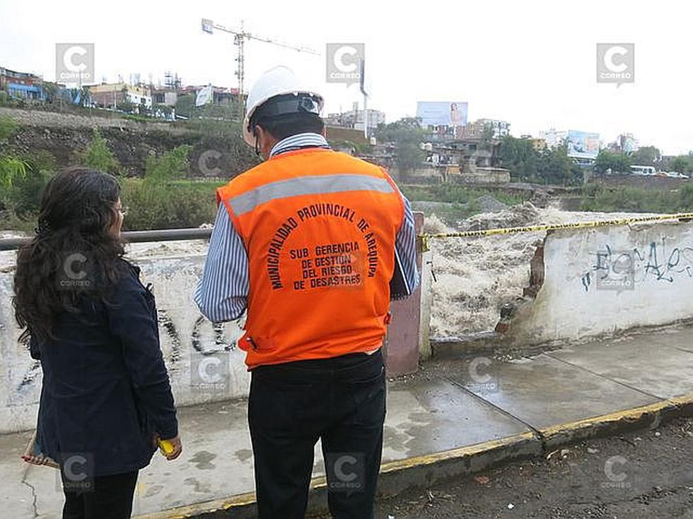 En alerta por posible desborde del río Chili (VIDEO Y FOTOS)