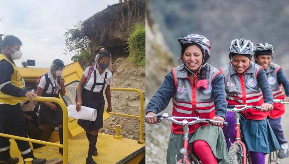 Escolares retornarán a las aulas en barcos y bicicletas. (Foto: Minedu)