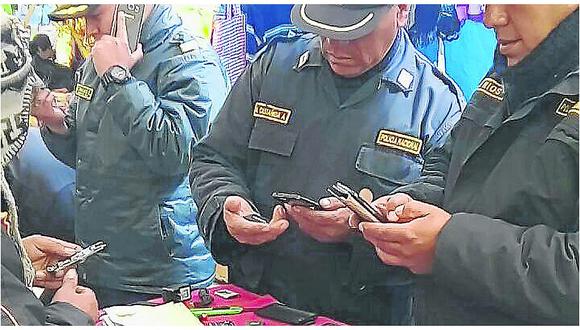 Huancayo: Policía recupera equipos celulares gracias al código IMEI