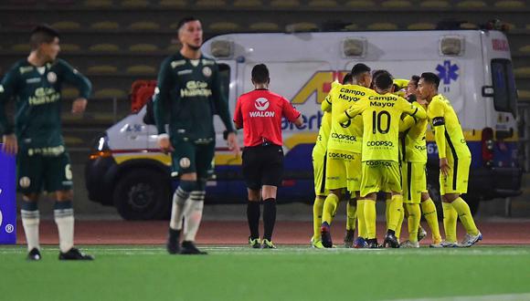Universitario no pudo con Coopsol y perdió 1-0 en el estadio San Marcos. (Foto: Liga de Fútbol Profesional)
