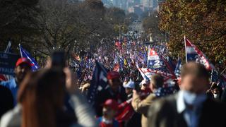 Simpatizantes de Donald Trump se reúnen en Washington para denunciar fraude sin pruebas (FOTOS)