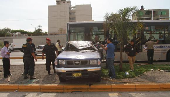 Accidente vehicular en la Vía Expresa dejó un herido