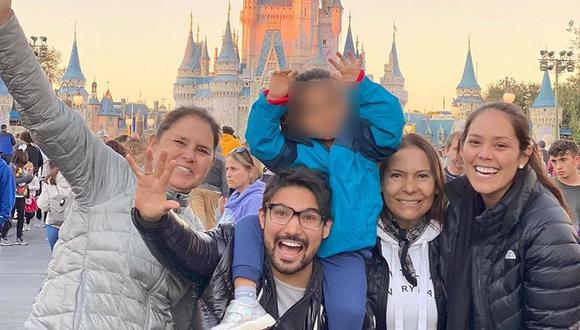 Karen Schwarz y Ezio Oliva disfrutan de unas mágicas vacaciones en Disney