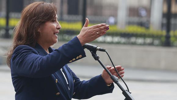 Dina Boluarte sostuvo ayer reuniones en Palacio de Gobierno. (Foto: Presidencia)