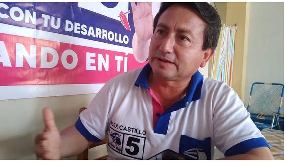 Candidato por Avanza País, Alex Castillo Bazán, cuestionó decreto que permite revisar cuentas de ciudadanos.