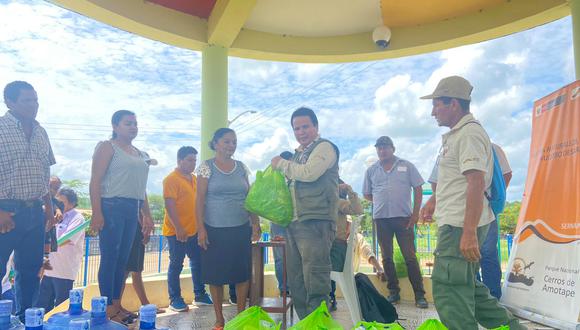 Sernanp entregó alimentos a pobladores de las localidades de Casitas, El Palmo, Bellavista, La Choza y Ciénego Sur