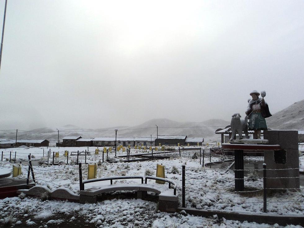 Huancavelica: Centro poblados soportan 30 horas de nevada (FOTOS)