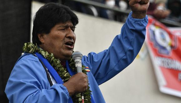 El presidente del Consejo de Ministros, Alberto Otárola, señaló que el impedimento de entrada al país contra Evo Morales y 8 de sus connacionales se trata de una decisión firme del Estado. (Photo by AIZAR RALDES / AFP)