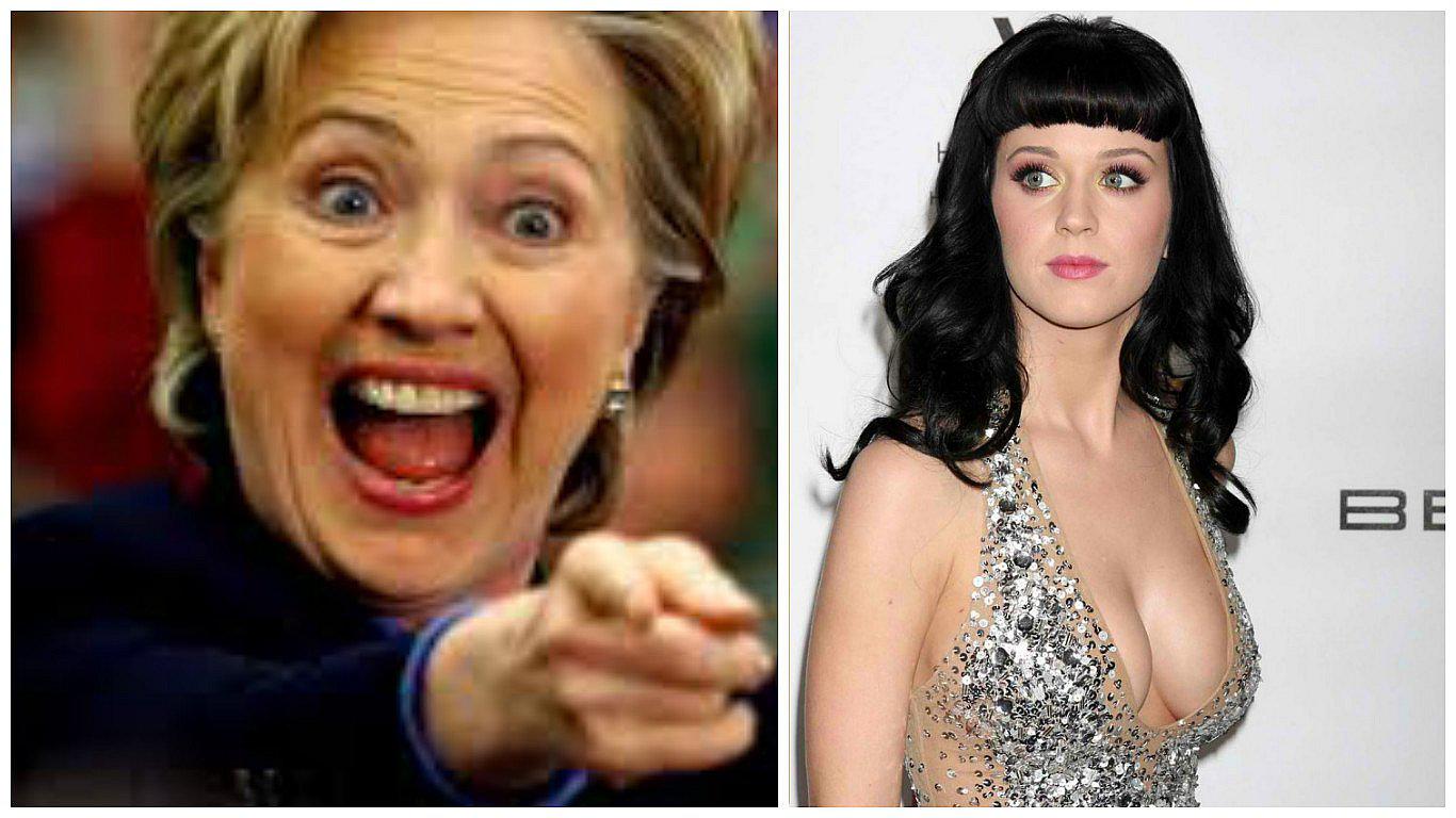 Katy Perry se disfrazó de Hillary Clinton y estos fueron los resultados (FOTOS)
