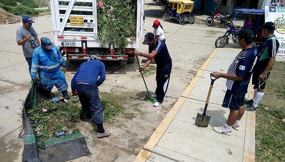 Tumbes: Trabajadores de la MPT realizan jornada de limpieza en El Progreso