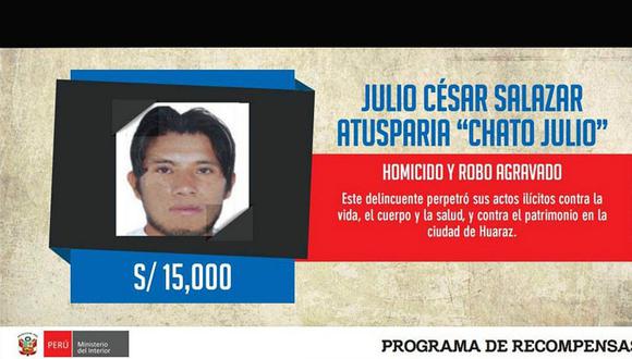 Los más buscados: Julio César Salazar Atusparia es internado en penal de Huaraz 