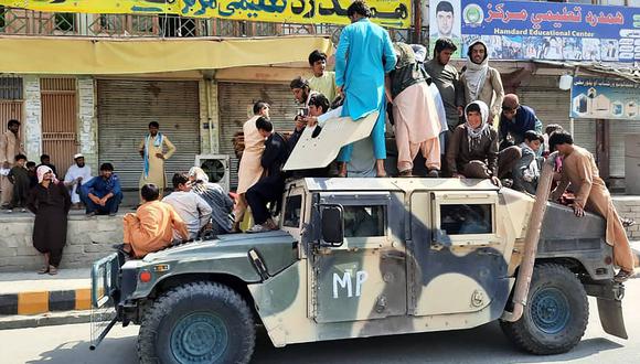 Los talibanes toman el palacio presidencial de Afganistán y claman “victoria”. (Foto referencial: AFP)