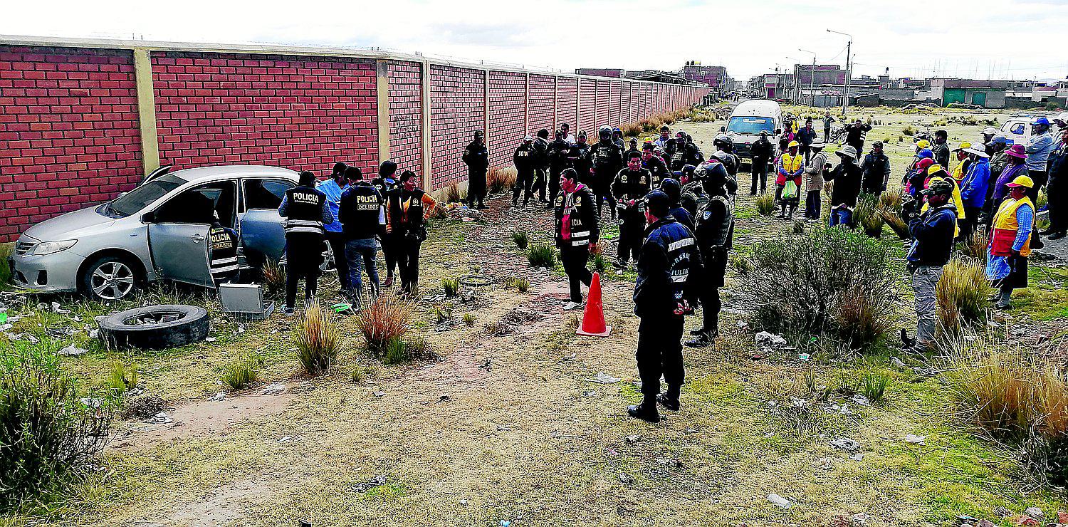 Asesinan a policía y lo abandonan en la maletera del auto de una mujer