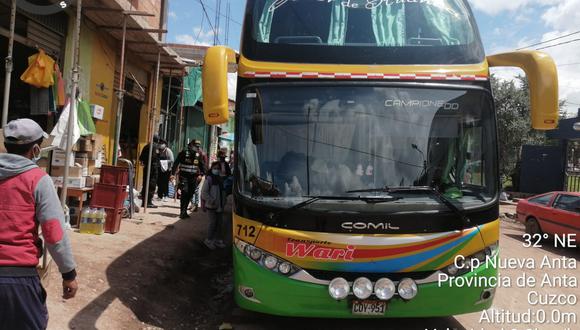 Pasajera es hallada muerta en bus que cubría la ruta Lima - Cusco.