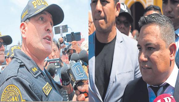 El director de la Tercera Macro Región Policial de La Libertad, Augusto Ríos Tiravanti, fue a la Fiscalía y denunció al alcalde ante acusaciones que, según dice, no tienen fundamento.