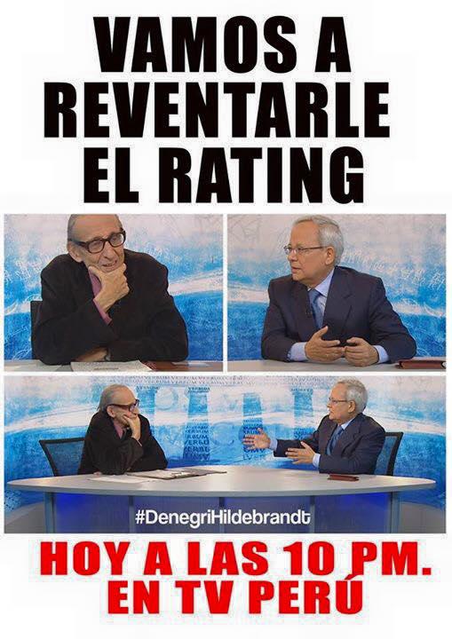 Hildebrant  y Denegri: Crean campaña para combatir el ráting de la "Televisión Basura" (VIDEO)