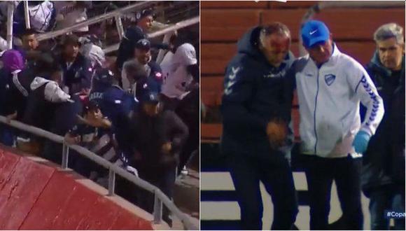 Los lamentables incidentes en el Boca vs. Quilmes en Mendoza. (Captura: TyC Sports)