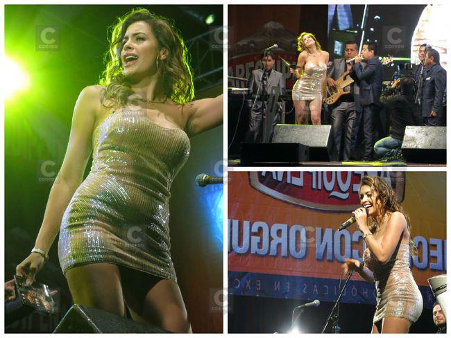 Milett Figueroa deslumbró a arequipeños con sensual baile e infartante vestido (VIDEO)