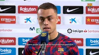 “Es un sentimiento increíble”: Sergiño Dest luego de sumar sus primeros minutos con Barcelona