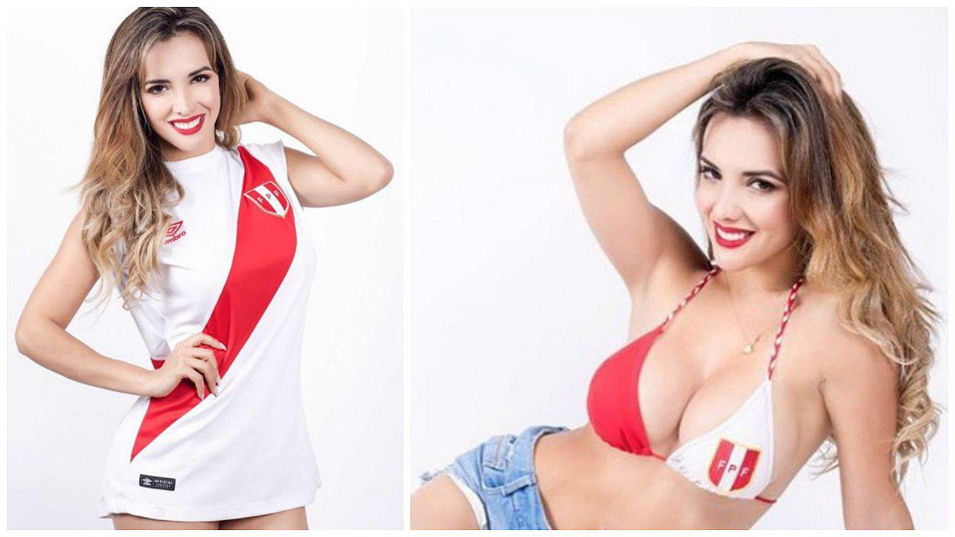 Rosángela Espinoza: así fue su sexy sesión de fotos para apoyar a la selección peruana
