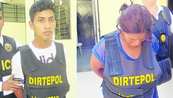 Trujillo: Detienen a madre e hijo en La Esperanza acusados de una presunta extorsión 